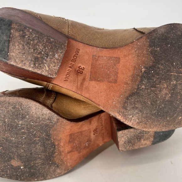 Free People Frontier Doodle Boots Womens 7.5 Western Rodeo Country Embroidered - Picture 12 of 15